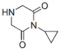 2,6-Piperazinedione,1-cyclopropyl-(9CI) 구조식 이미지