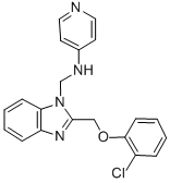 2-((o-Chlorophenoxy)methyl)-1-((4-pyridylamino)methyl)benzimidazole Structure