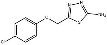 1,3,4-Thiadiazol-2-aMine, 5-[(4-chlorophenoxy)Methyl]- 구조식 이미지