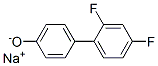 나트륨2',4'-디플루오로[1,1'-비페닐]-4-올레이트 구조식 이미지