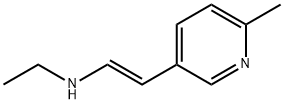 (E)-N-ethyl-2-(6-methyl-3-pyridyl)vinylamine 구조식 이미지