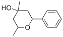 tetrahydro-2,4-dimethyl-6-phenyl-2H-pyran-4-ol Structure