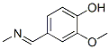 2-methoxy-4-[(methylimino)methyl]phenol 구조식 이미지