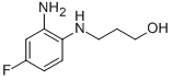 3-[(2-amino-4-fluorophenyl)amino]propan-1-ol 구조식 이미지