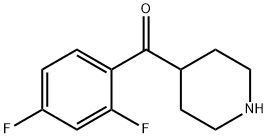 1-(2',4'-Difluorophenyl)-1-(4-piperidinyl) methanone 구조식 이미지