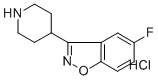 5-FLUORO-3-(4-PIPERIDINYL)-1,2-BENZISOXAZOLE HYDROCHLORIDE Structure