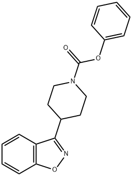 3-(4-Piperidinyl)-1,2-benzisoxazole N-CarbaMic Acid Phenyl Ester 구조식 이미지
