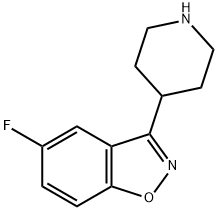 5-FLUORO-3-(4-PIPERIDINYL)-1,2-BENZISOXAZOLE 구조식 이미지