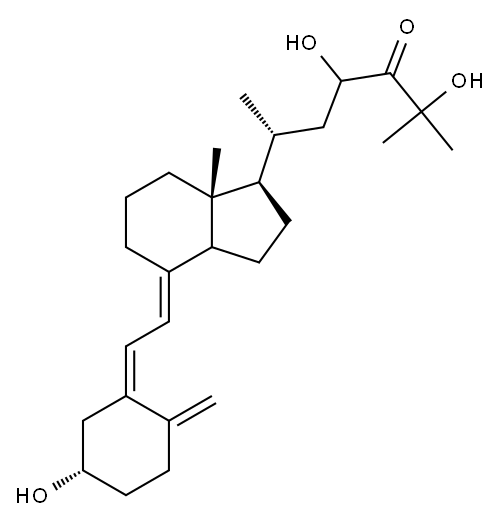 23,25-dihydroxy-24-oxovitamin D3 구조식 이미지