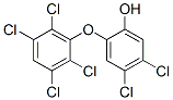 2-hydroxy-2',3',4,5,5',6'-hexachlorodiphenyl ether Structure
