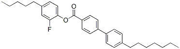 2-fluoro-4-pentylphenyl 4'-heptyl[1,1'-biphenyl]-4-carboxylate Structure