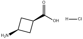 Cyclobutanecarboxylic acid, 3-amino-, hydrochloride, cis- 구조식 이미지