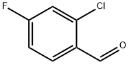 2-Chloro-4-fluorobenzaldehyde 구조식 이미지