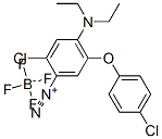 2-chloro-5-(4-chlorophenoxy)-4-diethylaminobenzenediazonium tetrafluoroborate Structure