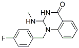 1-[(4-fluorophenyl)methyl]-2,3-dihydro-2-(methylamino)quinazolin-4(1H)-one Structure