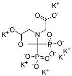 potassium N-(carboxymethyl)-N-(1,1-diphosphonoethyl)glycinate Structure