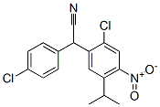 (2-chloro-5-isopropyl-4-nitrophenyl)(4-chlorophenyl)acetonitrile Structure