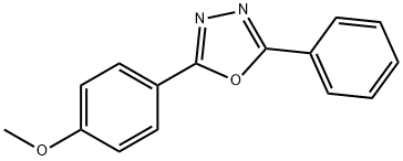 2-(4-메톡시페닐)-5-페닐-1,3,4-옥사디아졸 구조식 이미지