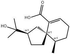 (2R)-2-(2-hydroxypropan-2-yl)-6-methyl-spiro[4.5]dec-9-ene-10-carboxyl ic acid 구조식 이미지