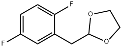 1,4-DIFLUORO-2-(1,3-DIOXOLAN-2-YLMETHYL)벤젠 구조식 이미지