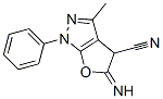 1H-Furo[2,3-c]pyrazole-4-carbonitrile,  4,5-dihydro-5-imino-3-methyl-1-phenyl- Structure