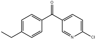 (6-chloro-3-pyridinyl)(4-ethylphenyl)methanone Structure