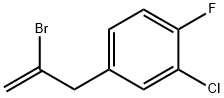 2-BROMO-3-(3-CHLORO-4-FLUOROPHENYL)-1-PROPENE 구조식 이미지