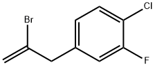 2-BROMO-3-(4-CHLORO-3-FLUOROPHENYL)-1-PROPENE Structure
