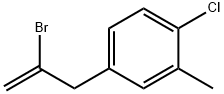 2-Bromo-3-(4-chloro-3-methylphenyl)prop-1-ene 구조식 이미지