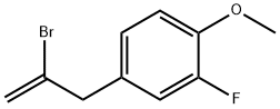 2-BROMO-3-(3-FLUORO-4-METHOXYPHENYL)-1-PROPENE 구조식 이미지