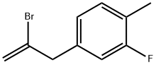 2-Bromo-3-(3-fluoro-4-methylphenyl)prop-1-ene 구조식 이미지