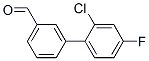 3-(2-Chloro-4-fluorophenyl)benzaldehyde Structure