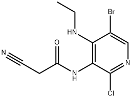 N-(5-broMo-2-chloro-4-(ethylaMino)pyridin-3-yl)-2-cyanoacetaMide Structure