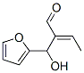 알파-에틸리덴-베타-하이드록시푸란-2-프로피온알데히드 구조식 이미지