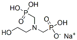 sodium trihydrogen [[(2-hydroxyethyl)imino]bis(methylene)]bisphosphonate Structure