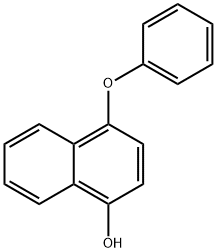 1-Naphthalenol, 4-phenoxy- Structure