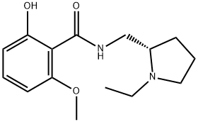 BENZAMIDE, N-[(1-ETHYL-2-PYRROLIDINYL)METHYL]-2-HYDROXY-6-METHOXY-, (S)- Structure