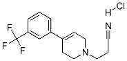 4-(3-Trifluoromethylphenyl)-1-(2-cyanoethyl)-1,2,3,6-tetrahydropyridin e hcl 구조식 이미지