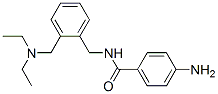 4-amino-N-[[2-(diethylaminomethyl)phenyl]methyl]benzamide 구조식 이미지