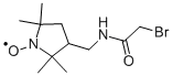 3-(2-BROMOACETAMIDOMETHYL)-2,2,5,5-TETRAMETHYL-1-PYRROLIDINOXY 구조식 이미지