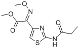 메틸(Z)-알파-(메톡시이미노)-2-((1-옥소프로필)아미노)-4-티아졸아세타테 구조식 이미지