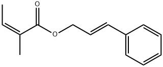 (E)-신나밀2-메틸이소크로토네이트 구조식 이미지