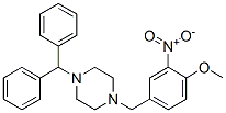 1-benzhydryl-4-[(4-methoxy-3-nitrophenyl)methyl]piperazine Structure