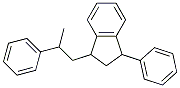 1-phenyl-3-(2-phenylpropyl)indan  Structure