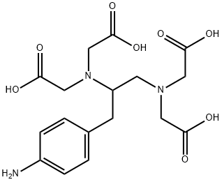 1-(4-AMINOBENZYL)ETHYLENEDIAMINE-N,N,N',N'-TETRAACETIC ACID Structure