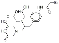 rac (Bromoacetamidophenylmethyl)ethylenediaminetetraacetic Acid Structure