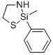1-Thia-3-aza-2-silacyclopentane, 2-methyl-2-phenyl- Structure