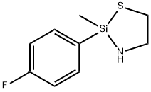 1-Thia-3-aza-2-silacyclopentane, 2-(p-fluorophenyl)-2-methyl- Structure