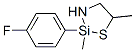 2-(4-fluorophenyl)-2,5-dimethyl-1,3,2-thiazasilolidine Structure