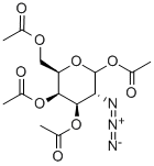 1,3,4,6-Tetra-O-acetyl-2-azido-2-deoxy-D-galactopyranose Structure